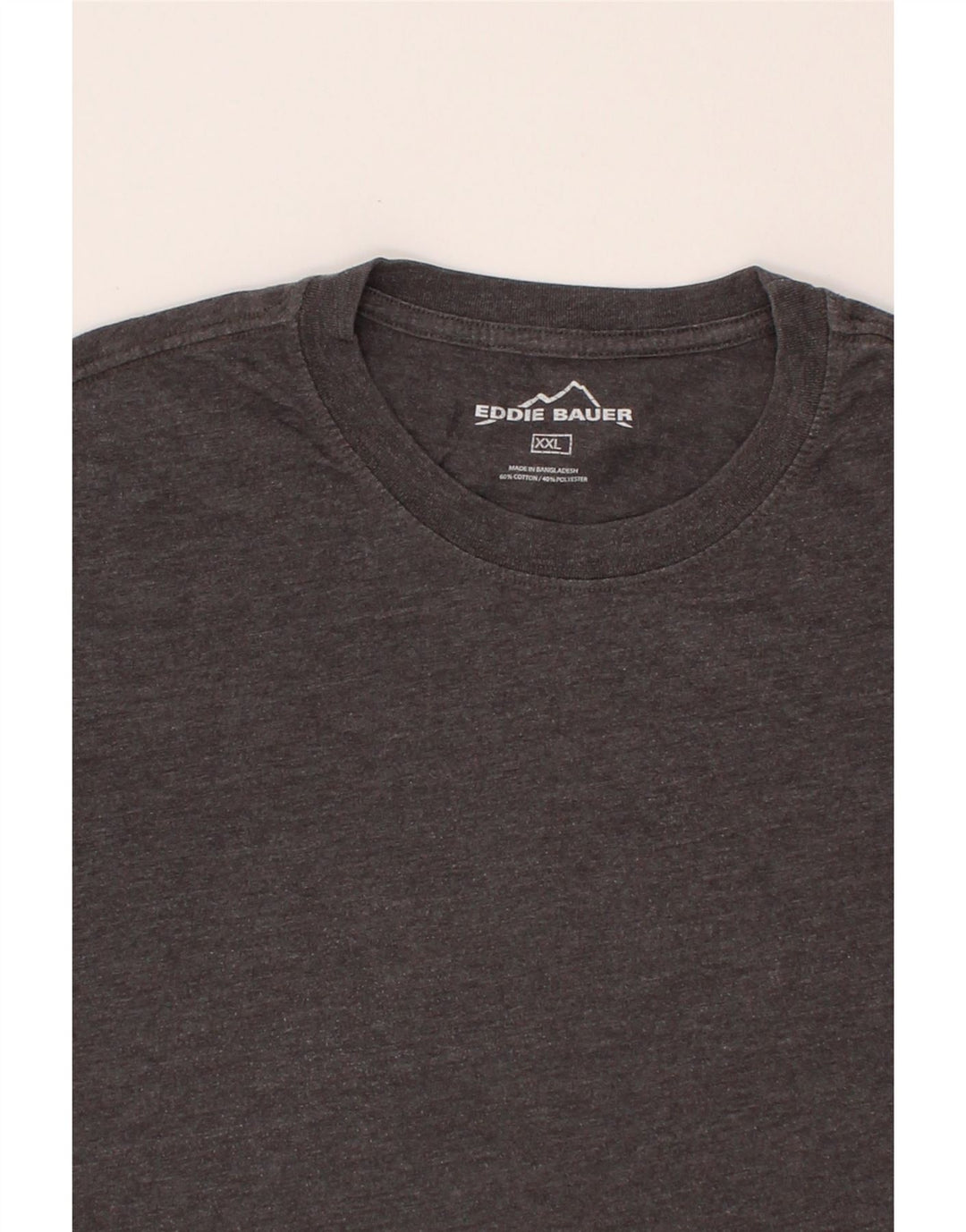 EDDIE BAUER Mens T-Shirt Top 2XL Grey Cotton Vintage Eddie Bauer and Second-Hand Eddie Bauer from Messina Hembry 