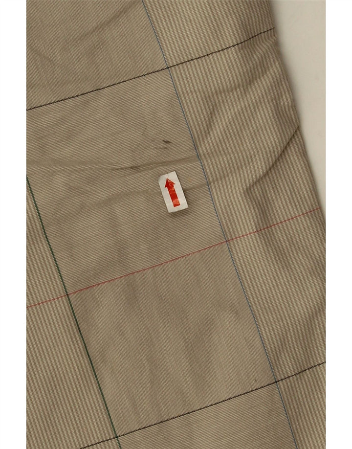 Converse Herren-Chinoshorts, Größe S, Größe 28, beige karierte Baumwolle