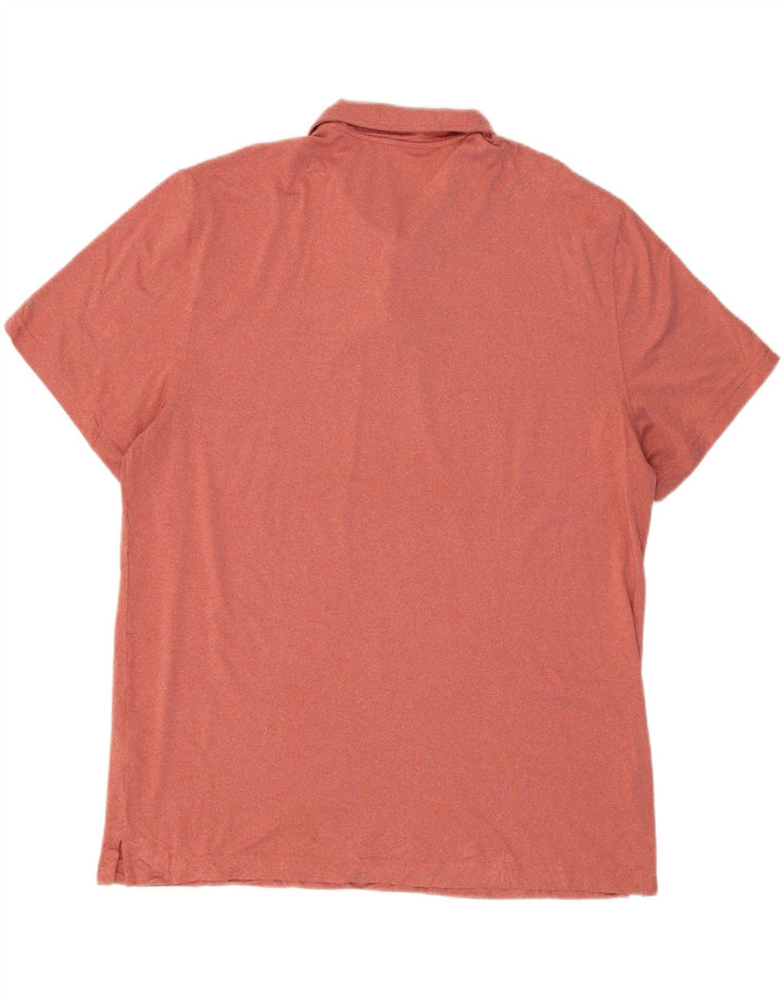 IZOD Mens Polo Shirt XL Red Polyester Vintage Izod and Second-Hand Izod from Messina Hembry 
