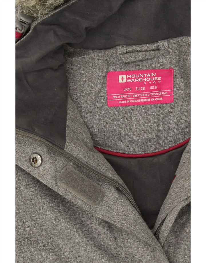 MOUNTAIN WAREHOUSE Womens Loose Fit Windbreaker Jacket UK 10 Small  Grey Vintage Mountain Warehouse and Second-Hand Mountain Warehouse from Messina Hembry 