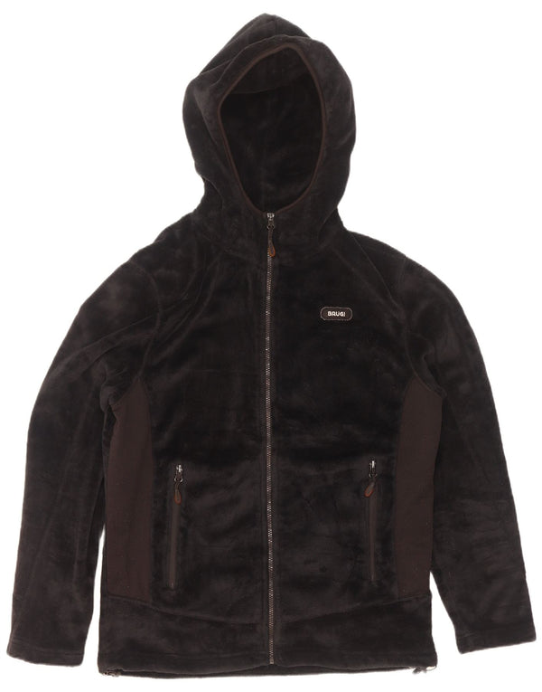 Brugi Chaqueta polar con capucha para hombre UK 40 Large Poliéster con bloques de color negro