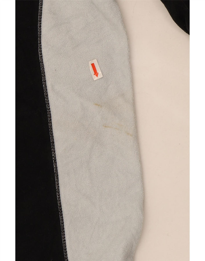 Eddie Bauer Fleece Jumper med lynlås til mænd Large Black Colourblock Polyester