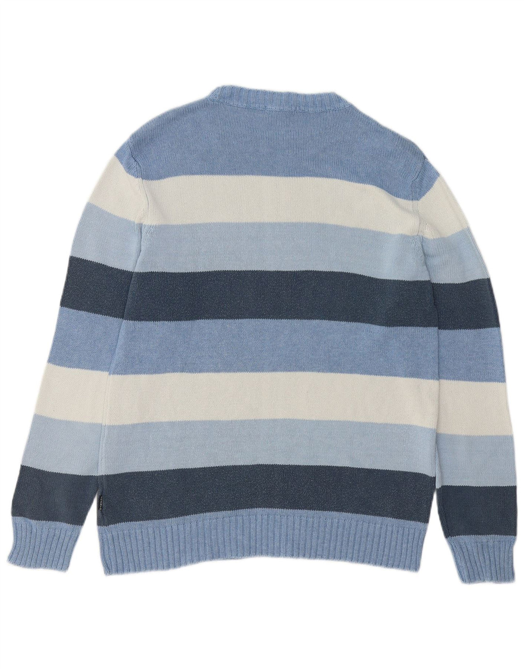 Gant Maglione da uomo girocollo in cotone a righe blu medio
