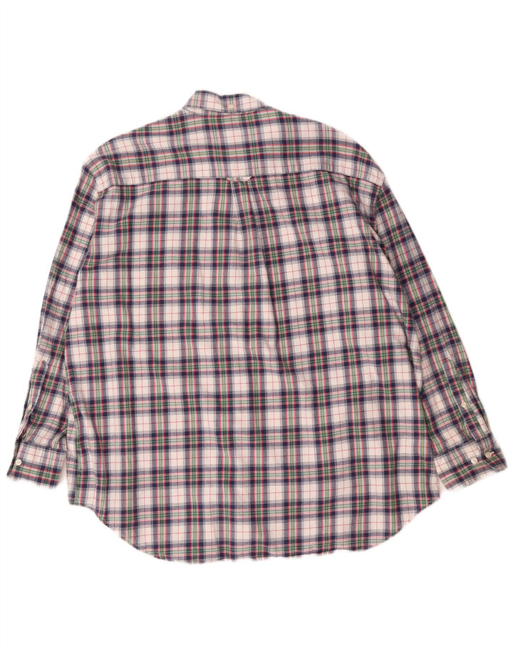 Gant Dame Oversized Flanell Shirt UK 16 Stor Flerfarvet Ternet Bomuld