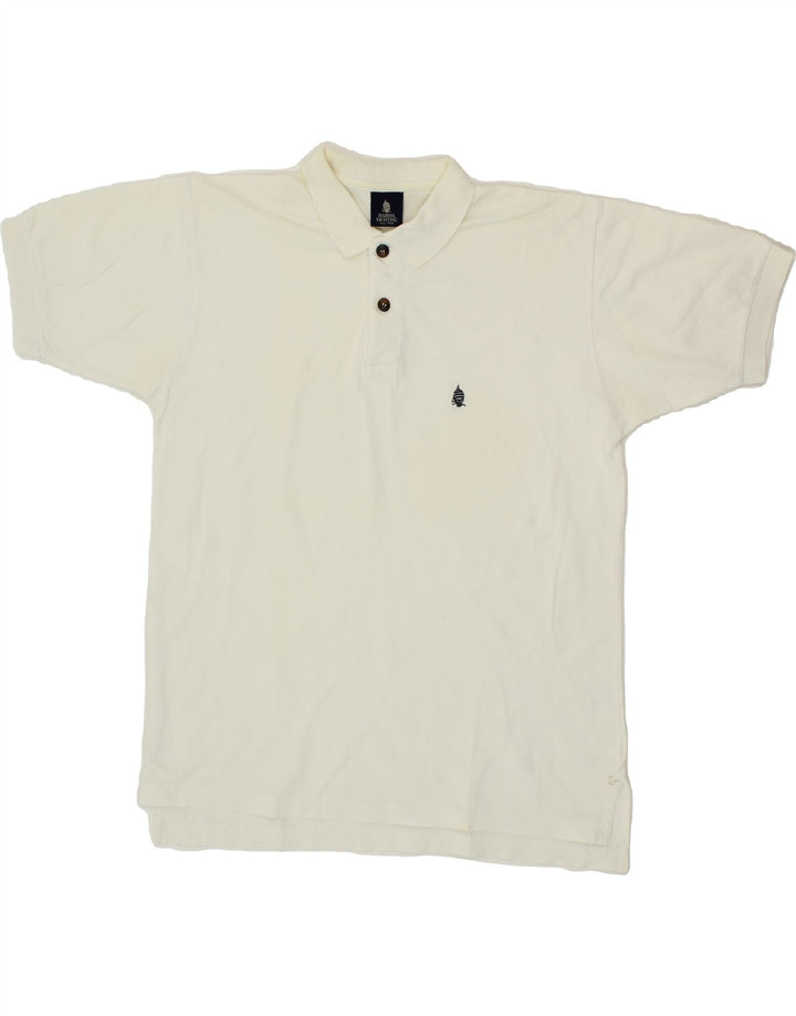 MARINA YACHTING Mens Polo Shirt Small Off White Vintage Marina Yachting and Second-Hand Marina Yachting from Messina Hembry 