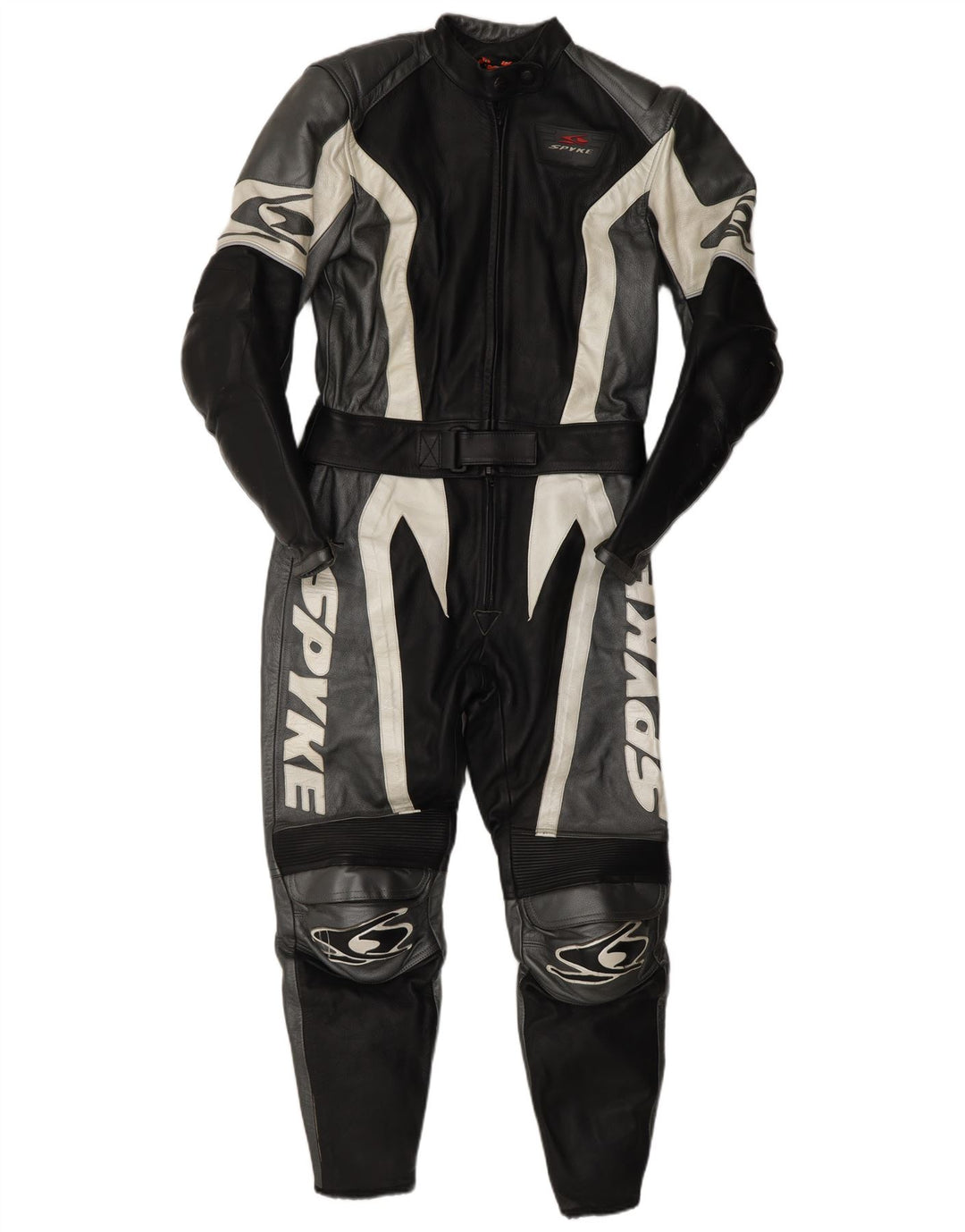 Spyke Damen-Lederoverall IT 44 Mittelschwarzes Leder-Motorrad