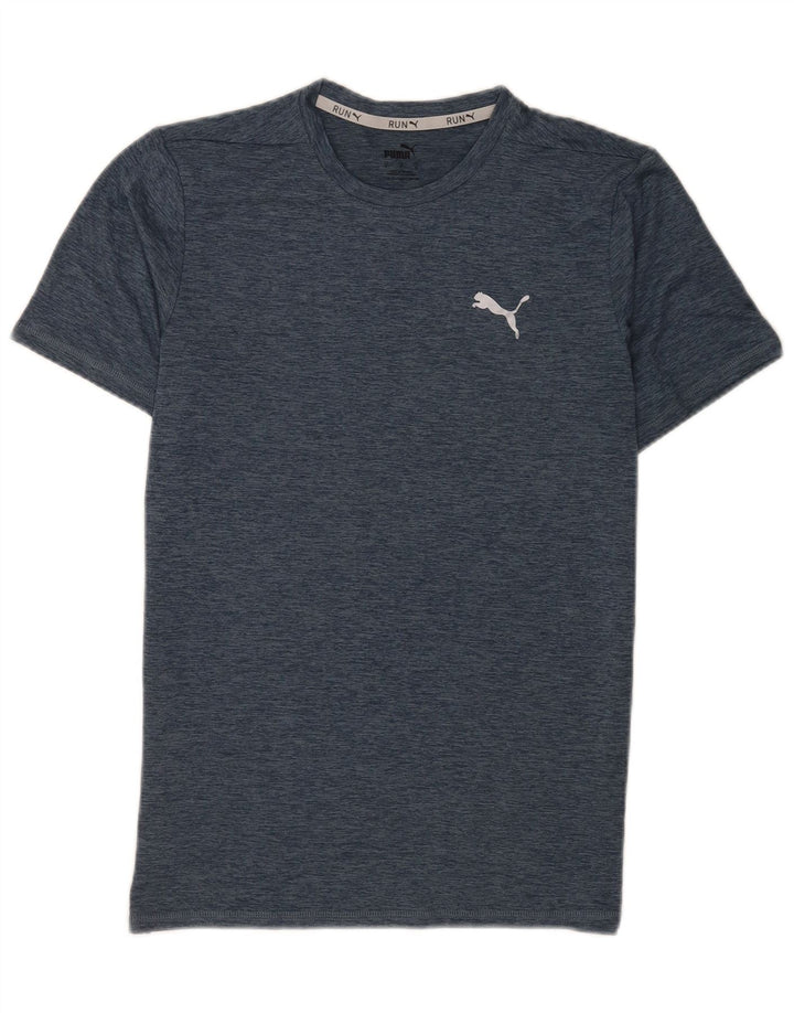 Puma T-Shirt Homme Petit Bleu Marine Moucheté