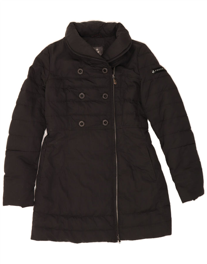 PEUTEREY Womens Padded Coat IT 44 Medium Black Polyamide Vintage PEUTEREY and Second-Hand PEUTEREY from Messina Hembry 