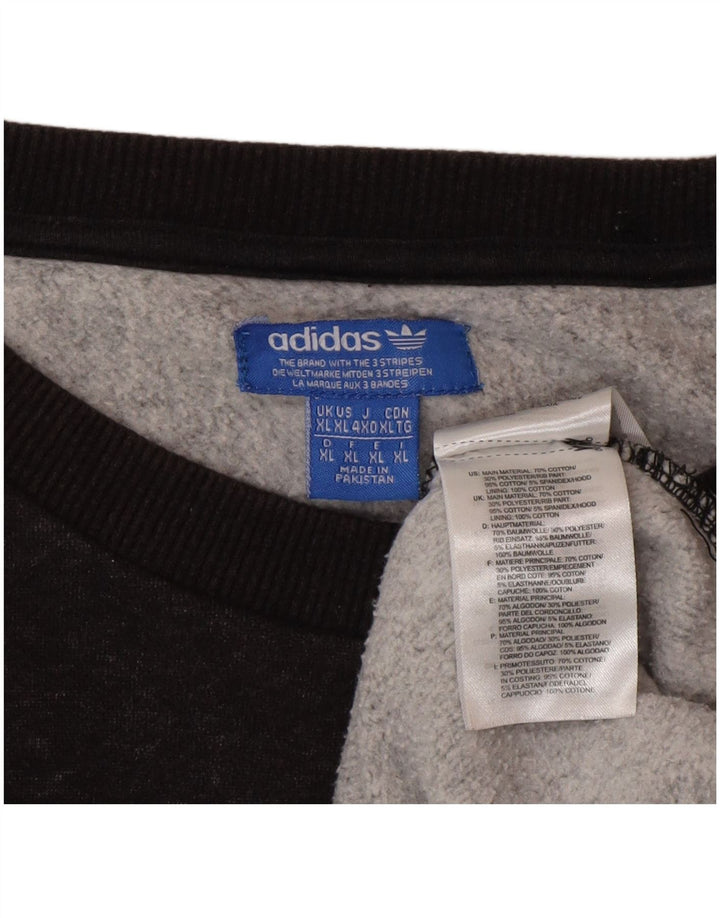 Adidas Mens Sweatshirt Jumper XL Grey Cotton