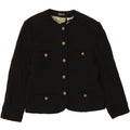 LUTZ TEURLOFF Womens 5 Button Blazer Jacket UK 18 XL Black Vintage Lutz Teurloff and Second-Hand Lutz Teurloff from Messina Hembry 
