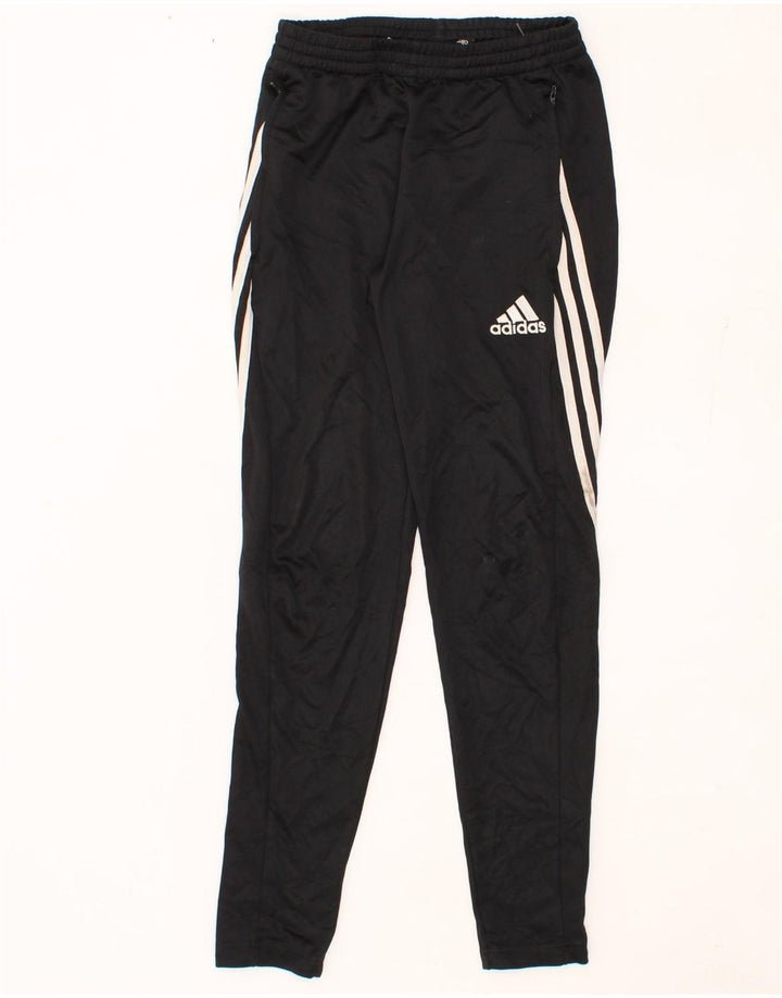 ADIDAS Womens Climalite Tracksuit Trousers UK 8 Small  Black Polyester Vintage Adidas and Second-Hand Adidas from Messina Hembry 