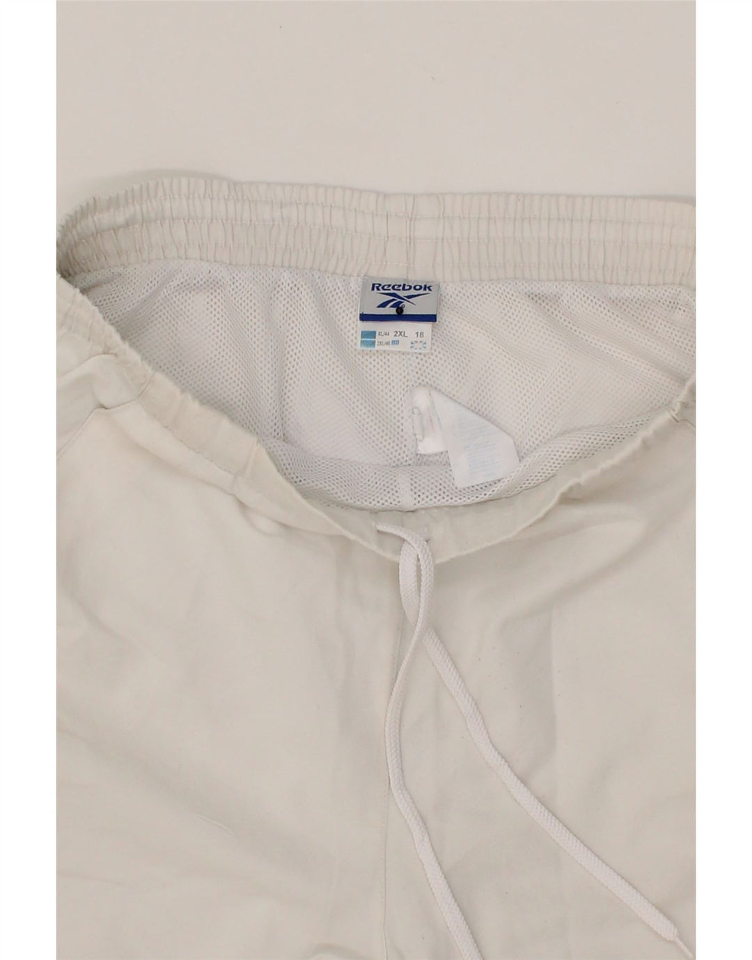 REEBOK Womens Sport Shorts UK 18 XL White Polyester Vintage Reebok and Second-Hand Reebok from Messina Hembry 