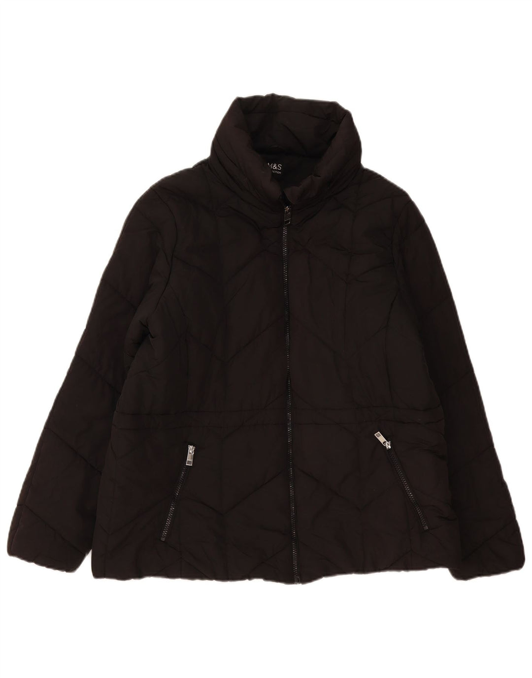 Marks & Spencer Chaqueta acolchada para mujer ES 40 XL Poliéster negro