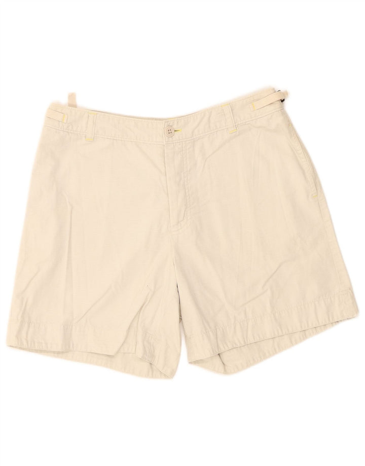 Gap Womens Chino Shorts US 8 Medium W28 Beige Check Cotton