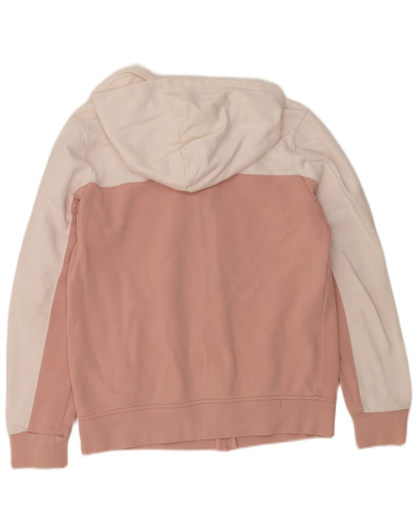 Damski sweter Adidas z grafiką i zamkiem błyskawicznym, UK 14, średni różowy kolor