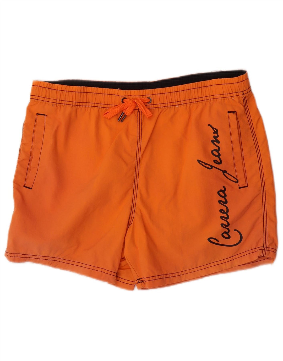 Carrera Herre grafiske svømmeshorts Medium Orange Polyamid