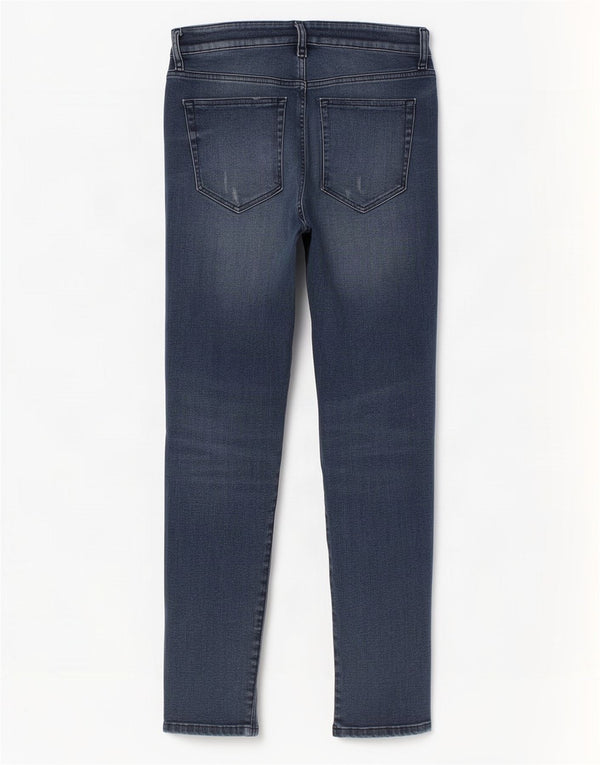 Diesel Womens Slandy Distressed Super Slim Skinny Jeans W27 L30 Blue Cotton