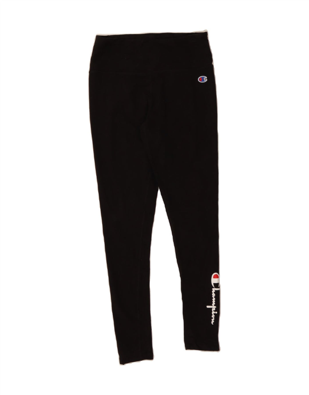 CHAMPION Womens Graphic Leggings UK 14 Medium  Black Cotton Vintage Champion and Second-Hand Champion from Messina Hembry 