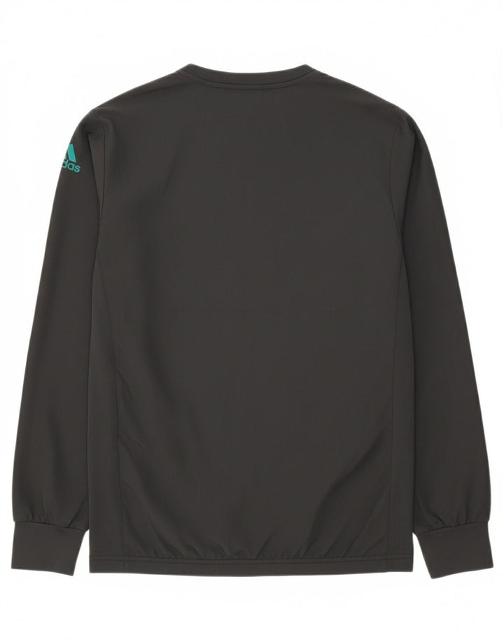 ADIDAS Mens Climalite Top Long Sleeve Medium Grey Polyester Vintage Adidas and Second-Hand Adidas from Messina Hembry 