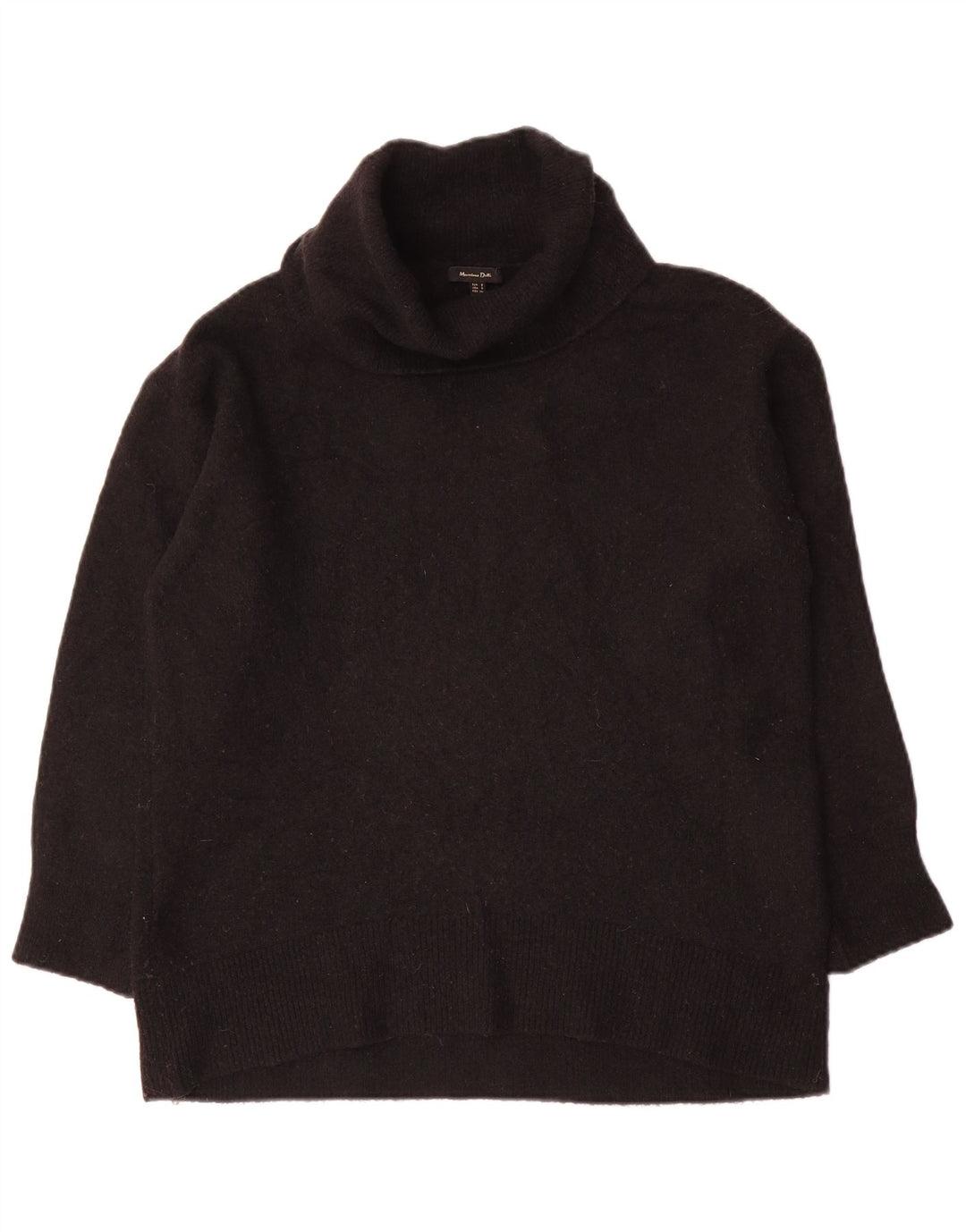 Massimo Dutti Maglione maglione oversize da donna con collo alto UK 10 piccolo nero