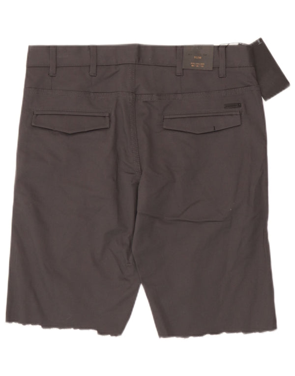 Zara Herre Chino Shorts EU 40 Medium W31 Grå Bomuld