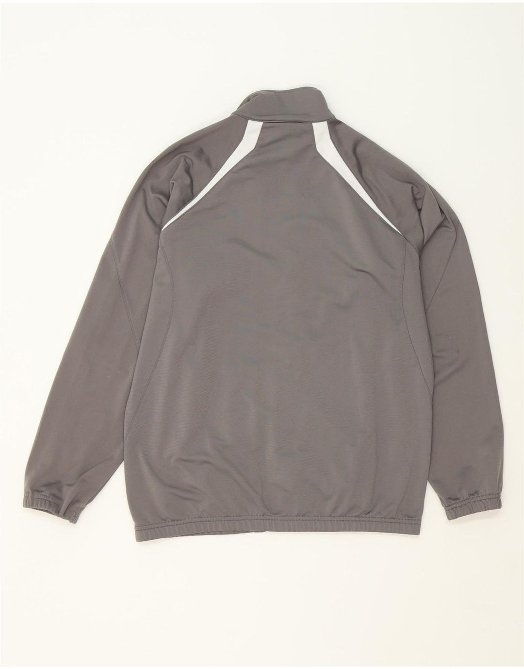 REEBOK Mens Graphic Tracksuit Top Jacket XS Grey Colourblock Polyester Vintage Reebok and Second-Hand Reebok from Messina Hembry 