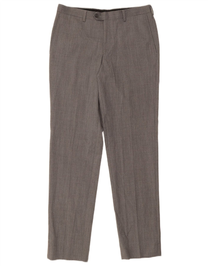 MICHAEL KORS Mens Slim Suit Trousers W30 L30 Grey Wool