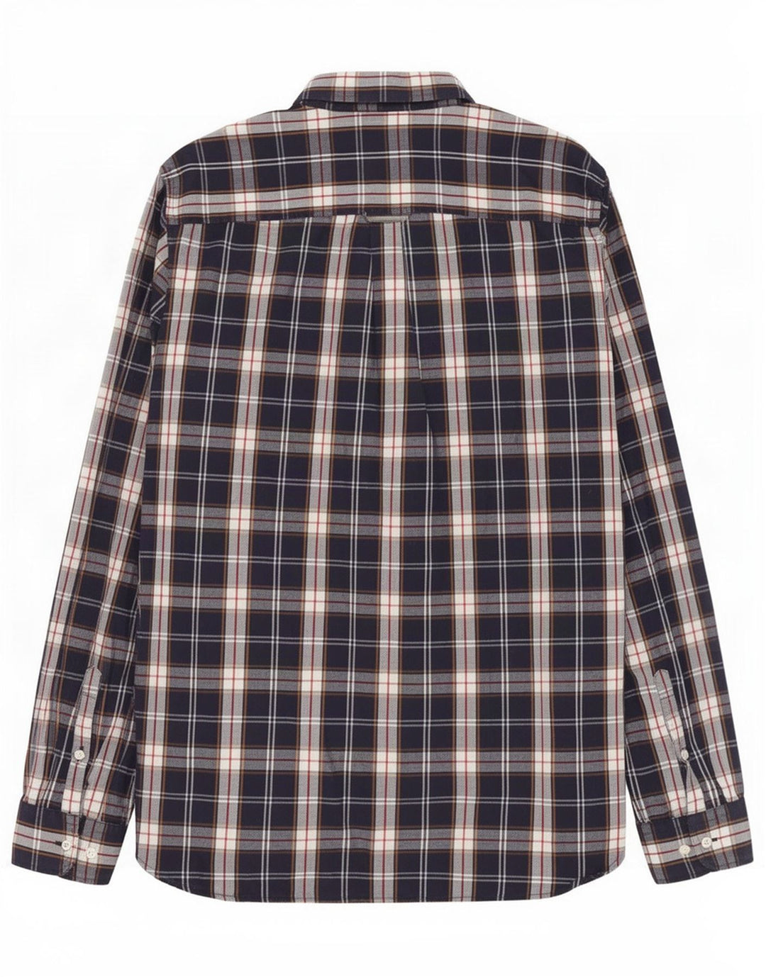 Superdry Mens Shirt Medium Navy Blue Check Cotton