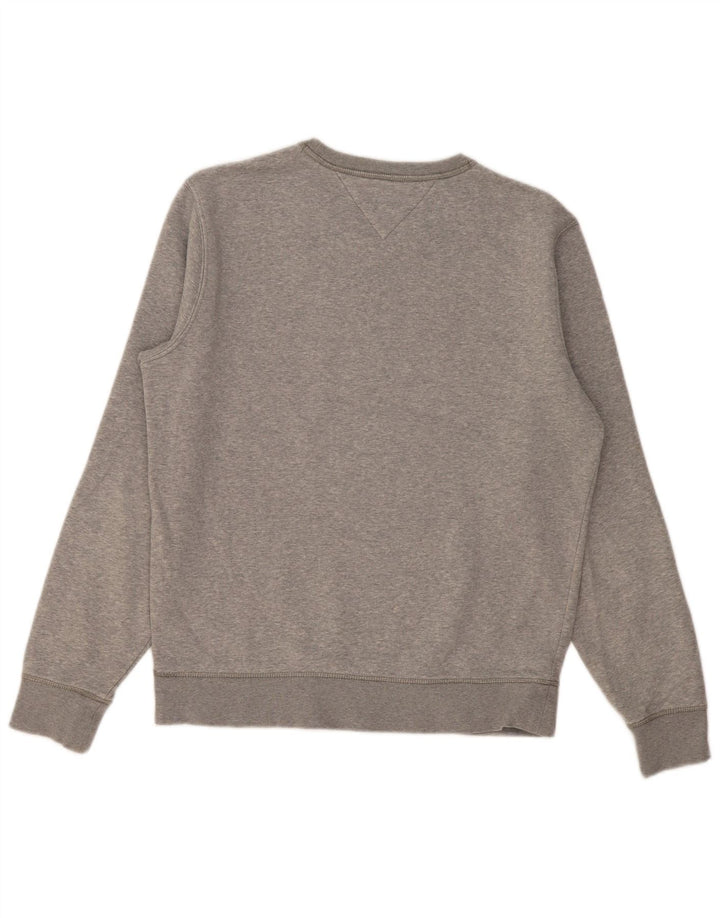 Tommy Hilfiger Mens Graphic Sweatshirt Jumper Large Grey Cotton