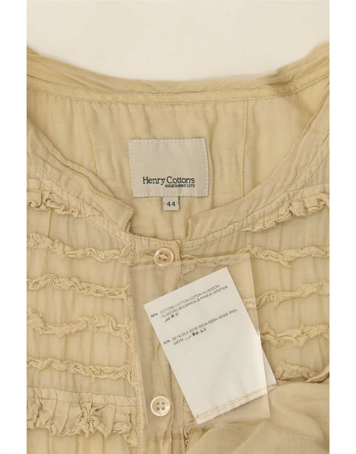 Henry Cottons Womens Sleeveless Tunic Top IT 44 Medium Beige Cotton