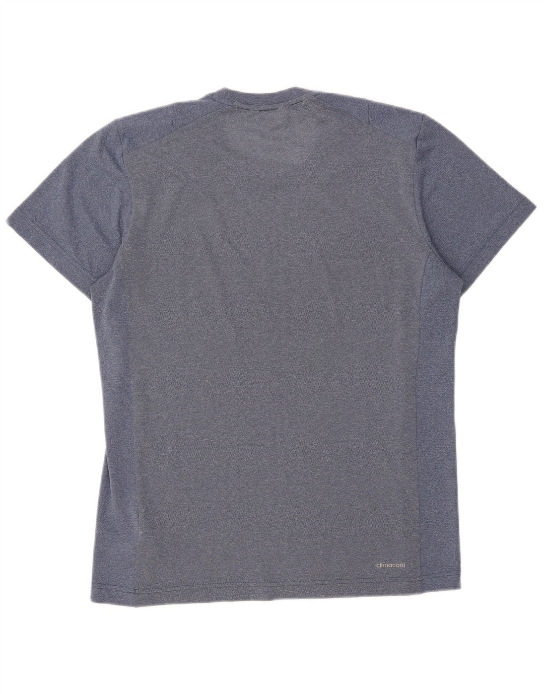 ADIDAS Mens T-Shirt Top Medium Navy Blue Pinstripe Polyester