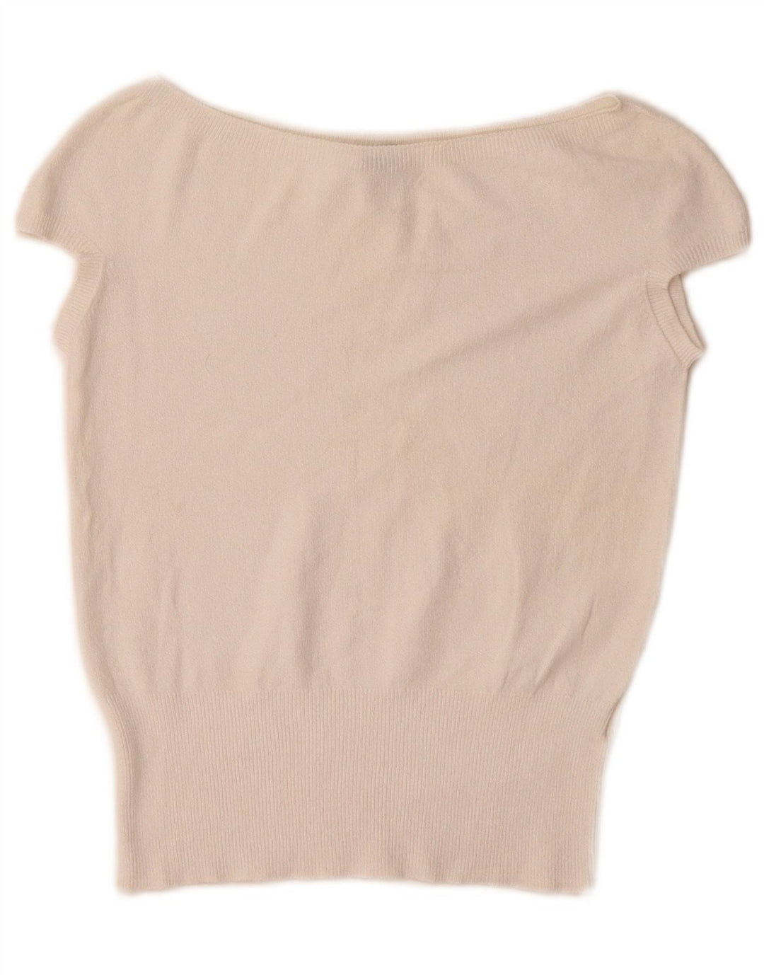 Oasis Womens Crop Blouse Top UK 10 Small White Viscose