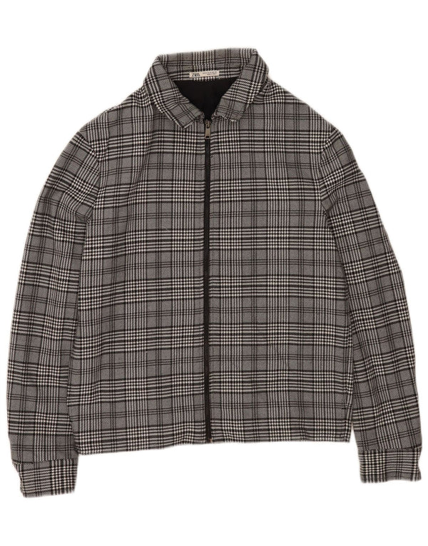 Zara Bomber Jacket UK 38 Medium Grey Ternet polyester