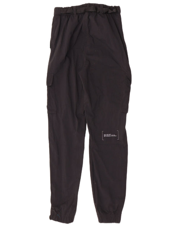 Adidas Damen Cargo-Trainingshose Joggers UK 4/6 XS Schwarz Polyamid