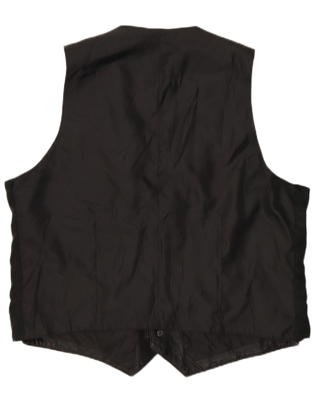 Vintage herre lædervest medium sort