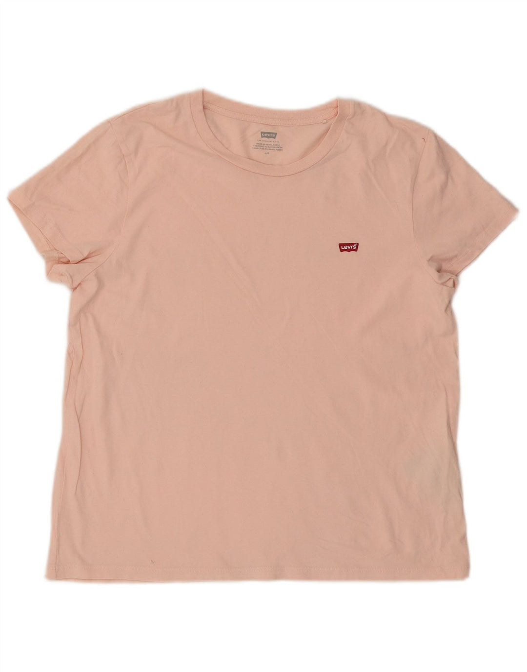 LEVI'S Womens T-Shirt Top UK 16 Large Pink Vintage Levi's and Second-Hand Levi's from Messina Hembry 