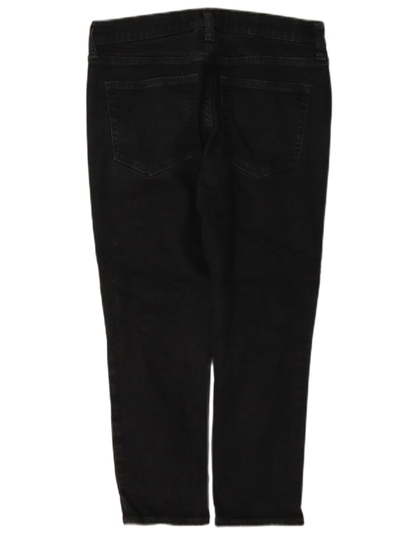 Gap Womens Girlfriend Cropped Jeans W27 L23 Sort Bomuld