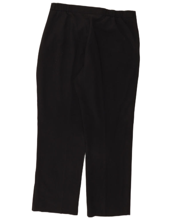 Marks & Spencer Damen Gerade Freizeithose UK 18 XL W38 L29 Schwarz
