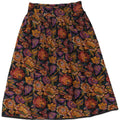 VINTAGE A-line nederdel til kvinder W28 Medium flerfarvet blomster