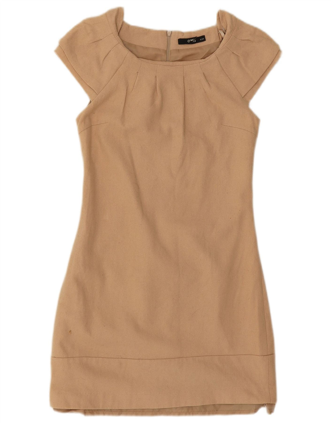 Oasis Womens Sheath Dress UK 8 Small Beige Uld