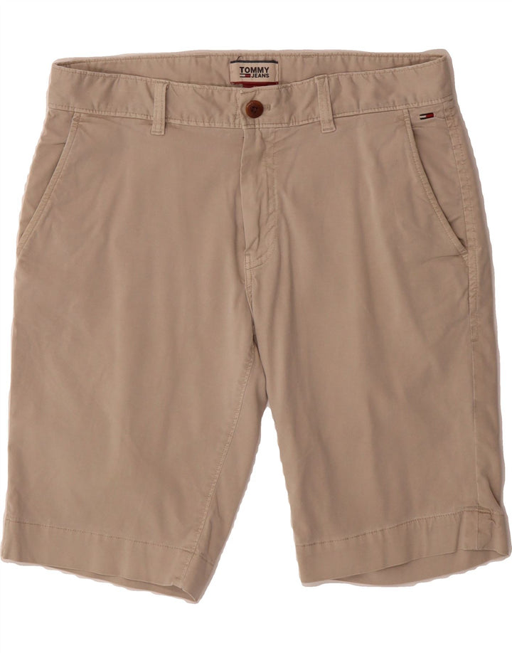 TOMMY JEANS Mens Chino Shorts W31 Medium Beige Cotton Vintage Tommy Jeans and Second-Hand Tommy Jeans from Messina Hembry 