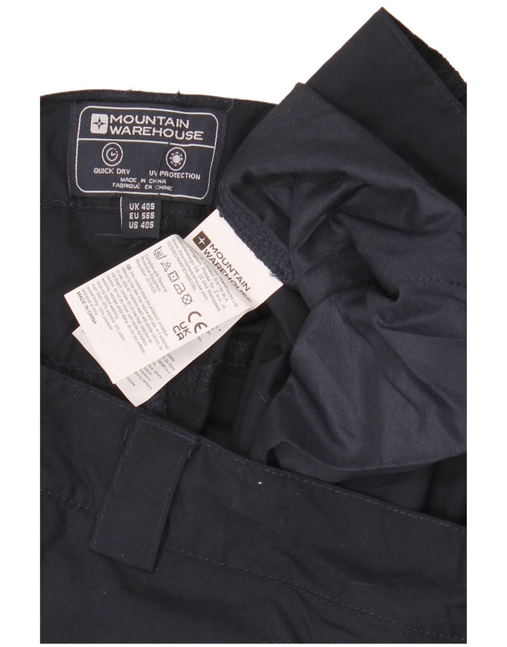 Pantalón cargo regular para hombre Mountain Warehouse W40 L30 Poliéster azul marino