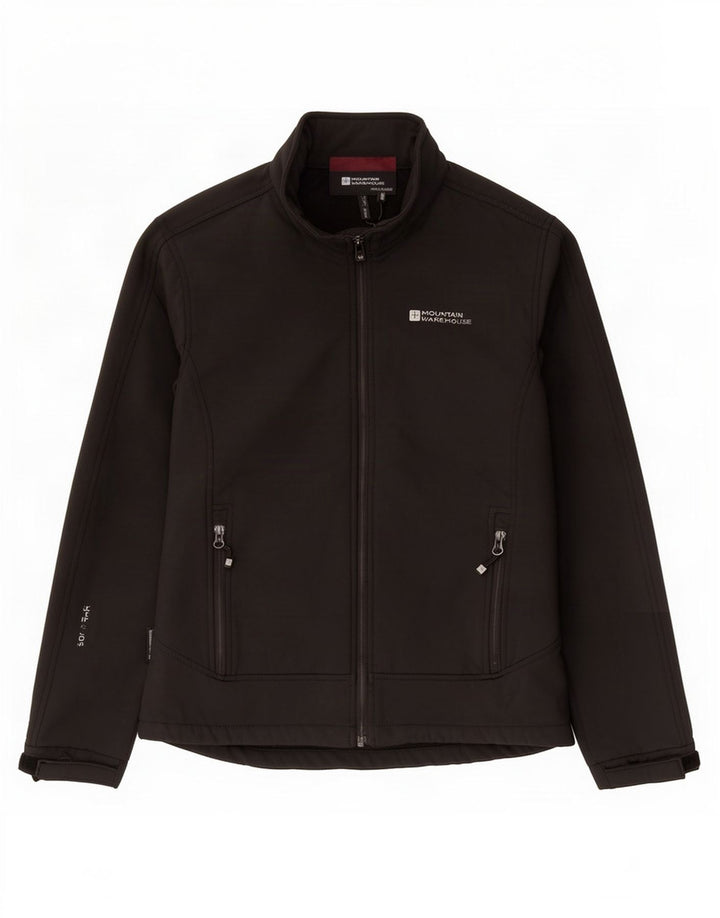 Mountain Warehouse Womens Windbreaker Jacket UK 12 Medium Black Polyester