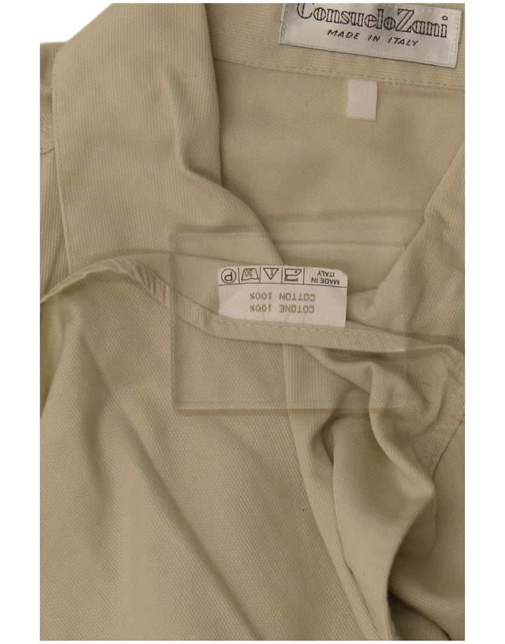 Camisa VINTAGE Hombre Algodón Beige Medio