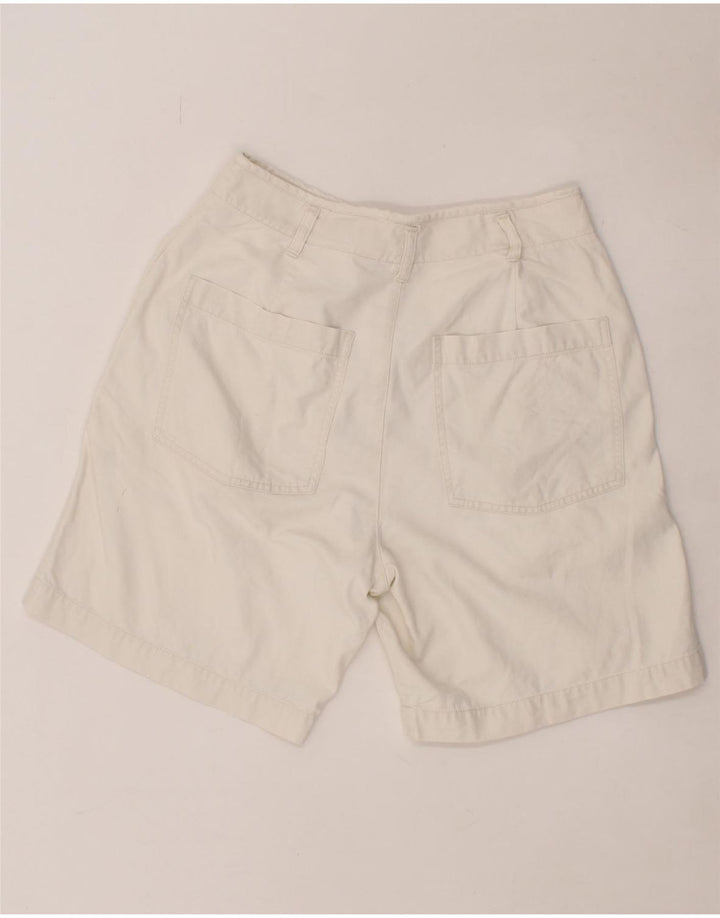 EDDIE BAUER Womens Chino Shorts US 8 Medium W28 White Cotton Vintage Eddie Bauer and Second-Hand Eddie Bauer from Messina Hembry 