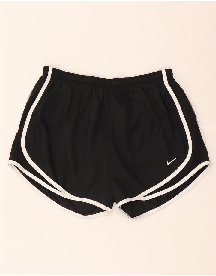 Nike Womens Dri Fit Sport Shorts UK 14 Medium Black Polyester