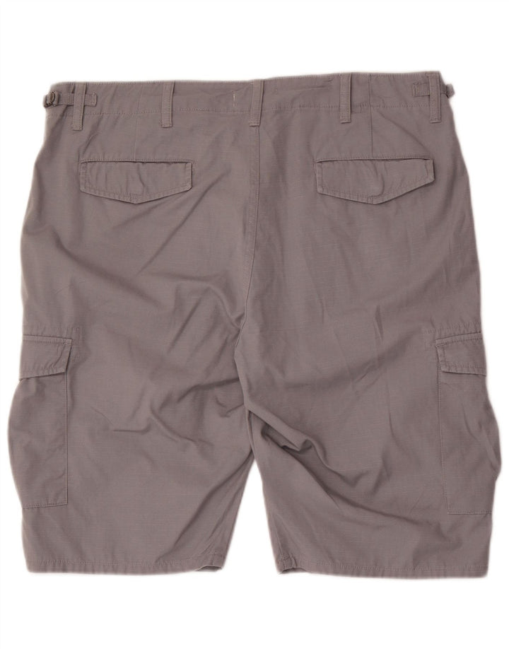 Conbipel Mens Cargo Shorts IT 54 2XL W38  Grey Striped Cotton