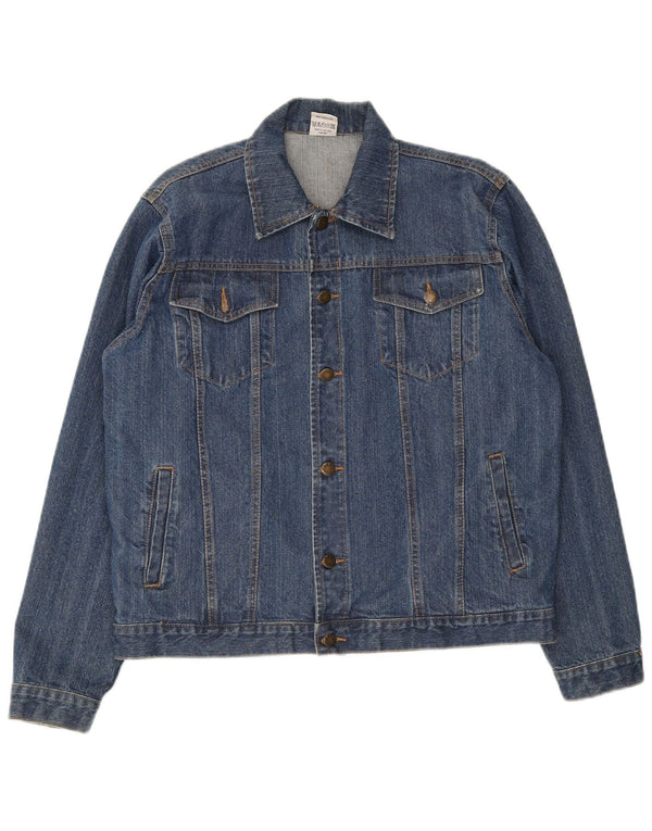 Camargue Mens Denim Jacket IT 48/50 Medium Blue Cotton