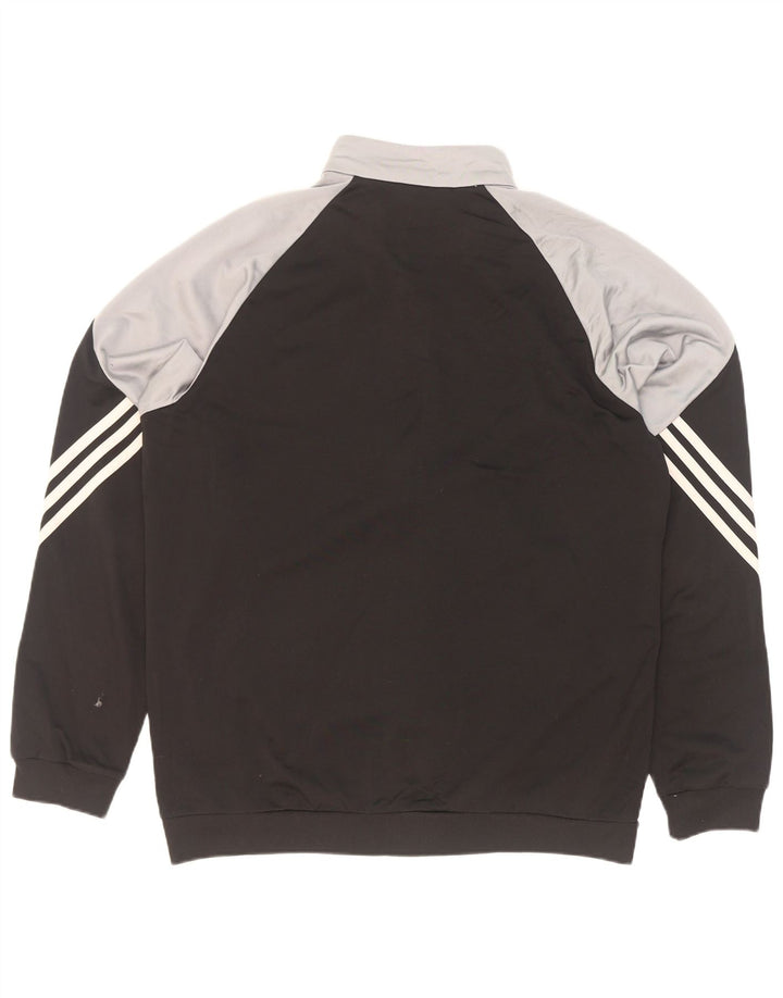Adidas Veste de survêtement pour homme Large Noir Colorblock Polyester