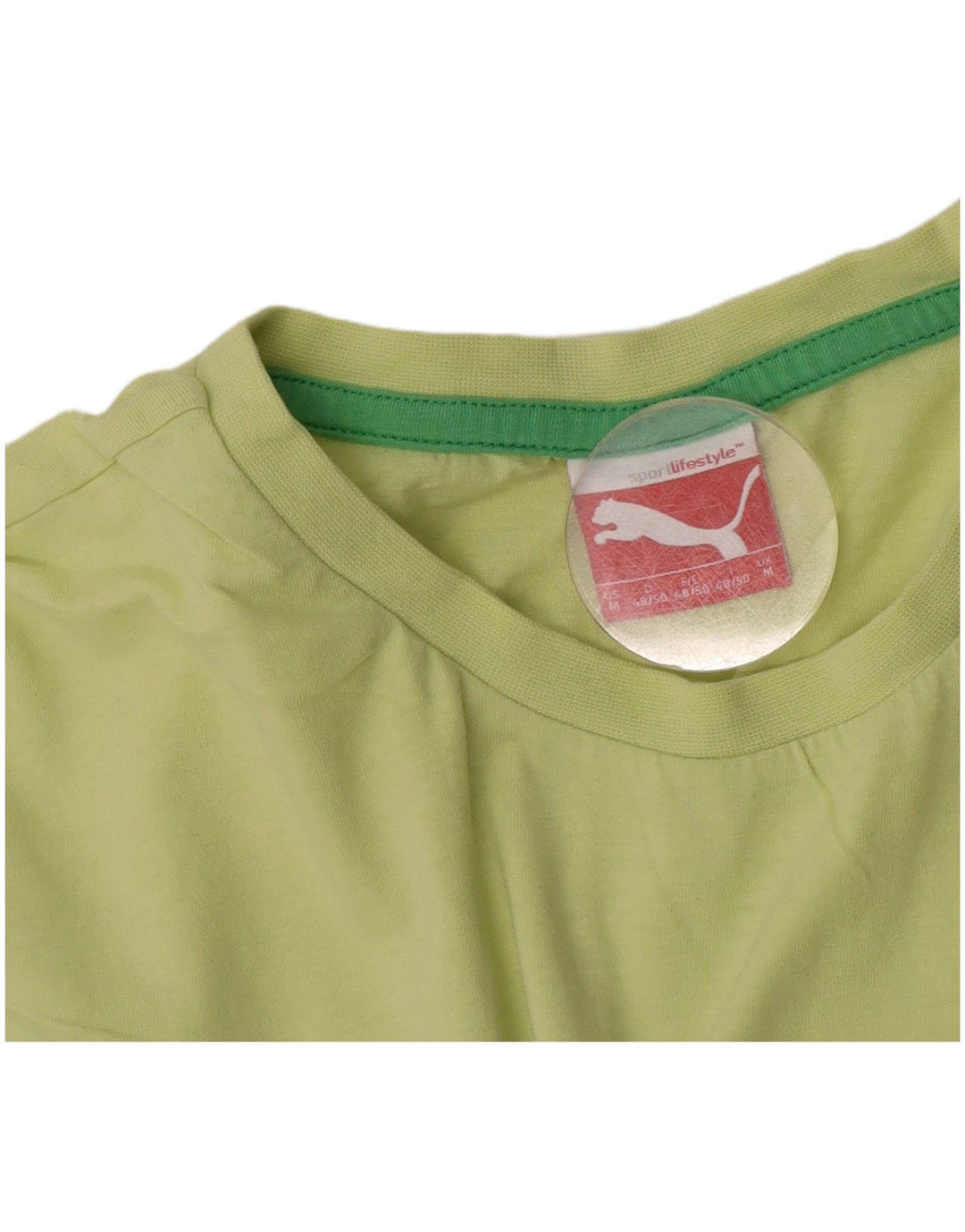Puma Mens T-Shirt Top Medium Green